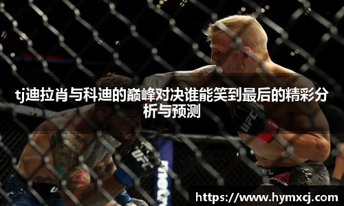 tj迪拉肖与科迪的巅峰对决谁能笑到最后的精彩分析与预测
